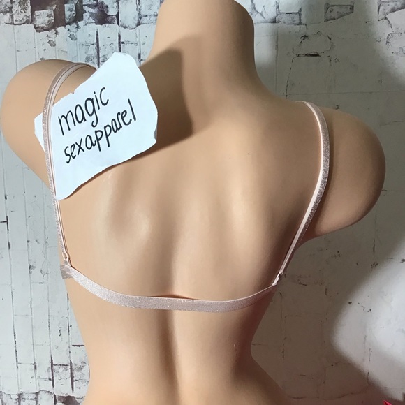 VS M L SEQUIN GOLD FLORAL BRALETTE - Picture 5 of 7